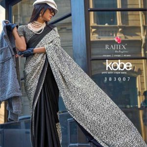Rajtex Kobe Vampire Black Sarees